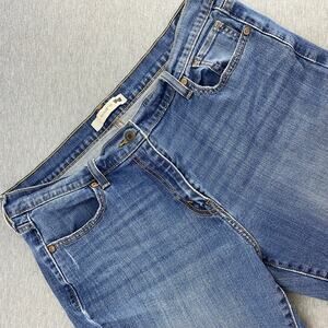 LEVIS 515 Bootcut Jeans Embellished Pockets Womens Sz 16S Slightly Distressed